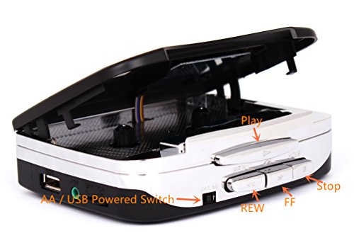Arrela Portable Ezcap USB Portable Cassette to MP3 Converter Tape-to-MP3 Player Through USB Flash Disk with Headphones - Thumbnail 5