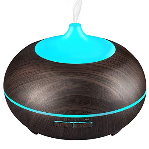 Essential Oil Diffuser, ZEPST Aroma Essential Oil Diffuser,300 Milliliter Ultrasonic Cool Mist Air Humidifier with 7 Color LED Lights, Waterless Auto-Off,Fragrance Diffuser for Yoga/Spa/Baby Room
