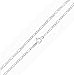 KEZEF Italian Sterling Silver 2mm Figaro Chain 9 Inch Bracelet Anklet