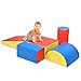 Costzon Crawl and Climb Foam Play Set, Colorful Fun Foam Play Set, 5 Piece Lightweight Interactive Set, Children’s Software Composite Toy for Toddlers, Preschoolers, Baby and Kids (Pale Red)