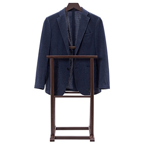 New Brown Executive Clothes Suit Hanger Men's Valet Stand Coat Rack