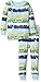 Burt's Bees Baby Baby Boys' Pajamas, Tee and Pant 2-Piece PJ Set, 100% Organic Cotton, Horizon Blue Stars and Stripes, 18 Months