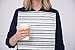 NEATsheets Disposable Adhesive Clothing Protector Bib for Adults & Kids, 20-Count, Blue Stripe | 13