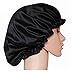Night Cap Silk Sleep Cap Head Cover Bonnet for Hair Beauty Care Large Size fit Most