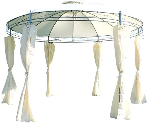 Eleganter Garten-Pavillon, 3.5 M Runde mit Dach 100% wasserdicht Double Top Zelt Hof Außen Markise Außen Freizeit Möbeln… – Bild 5