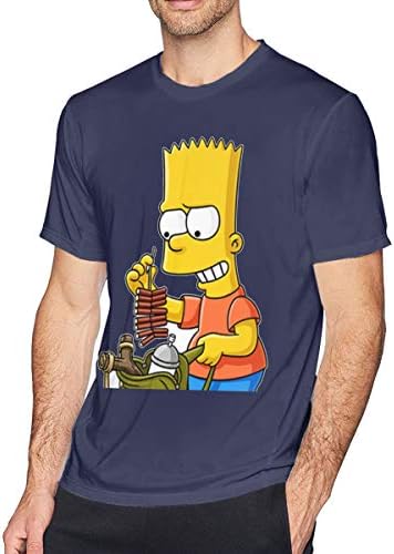 LiuYeWen Bart Simpson Men Limited Edition Short Sleeved T-Shirt Classic Black