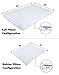 LumaLife Luxe Special Edition 2.7 Inch Extra Flat Dually Ventilated Max Cooling 100% Natural Latex Pillow - Thin Design Relieves Head, Neck, Back Pain - Hypoallergenic - Bonus Bolster Cover