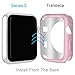 Apple Watch Stand - Tranesca Silver Apple Watch Stand with Bumper case for 42mm Apple Watch Serial 2 -NOT for Serial 1 (3 Bumper in a Pack)