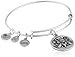 Alex and Ani Lotus Peace Petals III Expandable Rafaelian Silver Bangle Bracelet