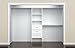 ClosetMaid SuiteSymphony Closet Organizer with Shelves, 3 Drawers, 25-Inch-Pure White