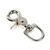 Koch Industries 2146291 Swivel Round Eye Trigger Snap, 2-1/2-Inch with 3/8-Inch Eye, Nickel Finish