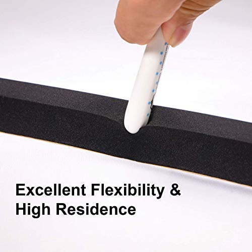 Fowong Foam Tape 2 Rolls, 1 Inch Wide X 3/4 Inch Thick, Adhesive Foam Weather Stripping for Air