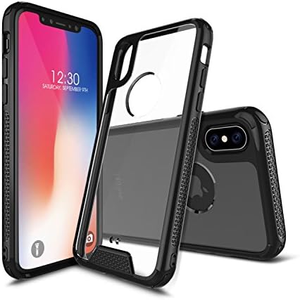 iPhone X Case, Otufan Shock-Absorption Protective Bumper Case with Anti-Scratch Clear Back Cover for Apple iPhone X (Support Wireless Charging)