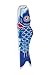 In the Breeze Koi Fish Windsock, 36-Inch, Blue