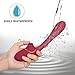 Clitoral Sucking Vibrator G Spot Vibrator Nipples Suction Clitoris Stimulator,Treediride Dual Motor 10 Vibration Modes Vagina Massager Waterproof Vibrating Dildo Rechargeable Sex Toys for Women Couple