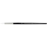 Yasutomo Silverado Brush, White Nylon, Size 8