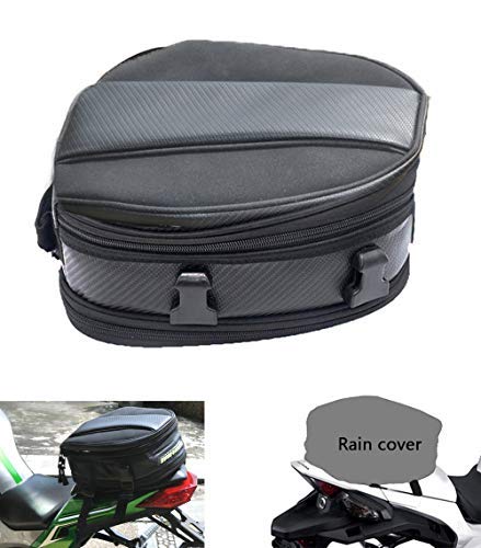 Motorcycle Tail Bag, Meago Multifunctional Sport Seat Bag Nylon Luggage Bag Motorbike Back Seat Bag Tear-Resistant Motorbike Accessories Bag for Universal Fit,15 Liters (Tail Bag) - Thumbnail 7