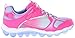 Skechers Kids Skech Air-80358L Bungee and Strap Sneaker (Little Kid/Big Kid), Neon Pink/Periwinkle, 3 M US Little Kid