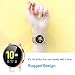 Compatible with Galaxy Watch Active 2 Case 40mm, 4 Pack Full Coverage TPU Bumper Screen Protector Case Soft Protective Cover for Samsung Galaxy Active 2 40mm Smartwatch (Clear/Black/Rose Gold/Silver)