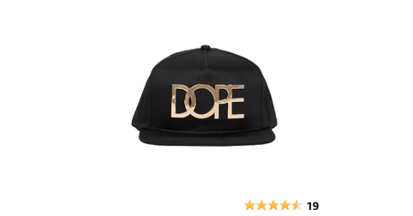 DOPE 24K Gold Logo Snapback Hat One 