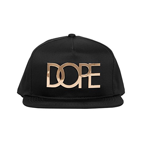 DOPE 24K Gold Logo Snapback Hat One 
