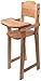 Camden Rose Cherry Wood Doll High Chair, Flat Pack, 30
