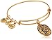 Alex and Ani Path of Symbols Dragon with Crystal Expandable Gold Wire Bangle Charm Bracelet