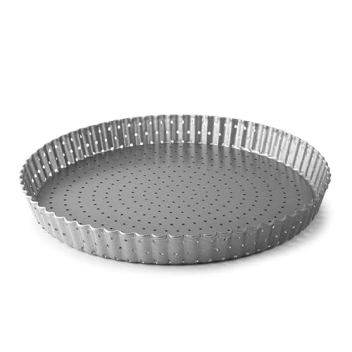 LACOR - 68784 - Pastry Mould, Cake Mould, Looped, Perforated, Carbon Steel, PFOA Free, Non-Stick, Oven Safe, Freezer Safe, 28 cm