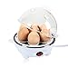 AIFUSI Steamer Egg Cooker/Boiler Electronic Egg Poacher, Rapid Egg Maker Scrambled Eggs with 7 Egg Capacity, Auto Shut off, White