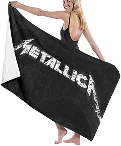 Metallica Ultra Absorbent Quick-Dry BigTowel Beach Bath Hotel And Spa Towels Pool Gym & Hair Lightweight Towels 32 X 52 Inch