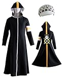 US size Anime Trafalgar Law Cosplay Costume Doctor