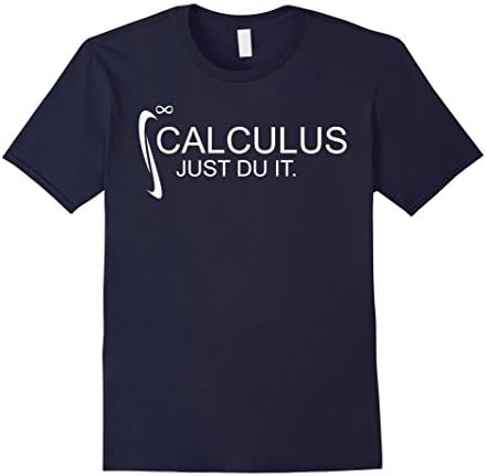 Mens Calculus Just Du It Math T-Shirt XL Navy