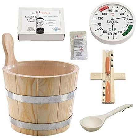 SudoreWell® Sauna Starter Set 1 / Saunazubehör Set 1-7-teilig