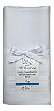 Q.T. Bamboo Men's Soft Bamboo Classic White Handkerchief