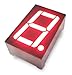 microtivity IS112 7-Segment LED Display, 1 Digit Red Common Anode (Pack of 4)