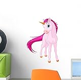 Wallmonkeys WM15779 Baby Unicorn Peel and Stick Wall Decals (12 in H x 8 in W)