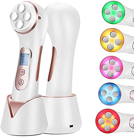 Amazon Co Jp 5イン1多機能美容機器 顔のスキンスクラブ毛穴きれいな Usb 充電ブーストとしわやメラニンを除去するために肌を引き締め 黒ずみ穏やかな陰イオン ドラッグストア