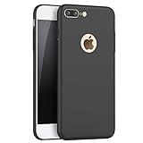iPhone 7 Plus Case, Yihailu Smoothly Shield Skin Shockproof Ultra Thin Slim Full Body Protective Scratch Resistant iPhone7 Plus Cover(Silky Black)