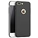 YIHAILU iPhone 7 Plus Case Smoothly Shield Skin Shockproof Ultra Thin Slim Full Body Protective Scratch Resistant iPhone7 Plus Cover (Silky Black)