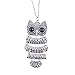 Ammazona Lady Women Vintage Silver Owl Pendant Necklace Best Gift For XMAS
