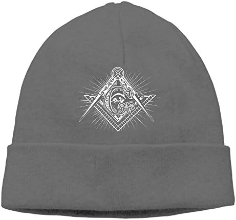 Unisex Freemason Skull Beanie Cap