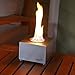 Ivation Vent-Less Mini Tabletop Fireplace – Stainless Steel Portable Bio Ethanol Fireplace for Indoor & Outdoor Use – Includes Decorative Fireplace, Fuel Canister & Flame Snuffer (Stainless Steel)