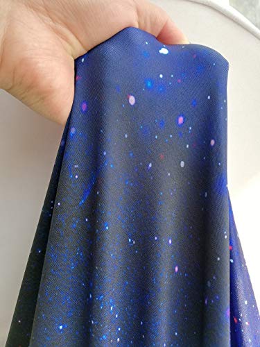 Haorui 6 ft. Rectangular Fitted Stretch Tight Spandex Table Cover Table Cloth Tradeshows Vendors Galaxy Sky Starry Night - Thumbnail 6