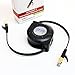 Tera Grand - Premium Cat-7 10 Gigabit Ethernet Retractable Cable for Modem Router LAN Network Playstation Xbox, 1.5Meter (4.9 Ft.) in Retail Package