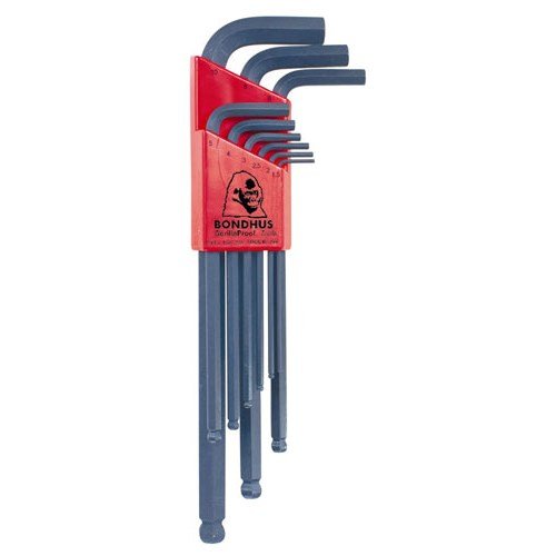 Bondhus Blx9Mm 9-Pc. Metric Ballpoint Hex Key Set 1.5 Thru 10Mm