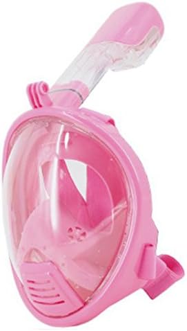 Gusrylia Kids snorkel mask GoPro Compatible Full Face Snorkel with Tubeless Mask-180 seaview snorkel With Anti Fog Free Breathing diving snorkel-S