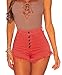 M2MO Women's Fashion High Waist Ripped Distressed Denim Shorts