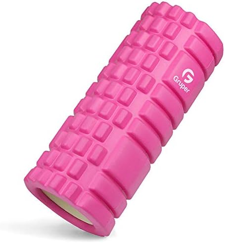 KOOLSEN Foam Roller, Myofascial Release, Grid Foam Roller, Yoga Poles, Training, Sports, Fitness, Stretching Equipment, Japanese Instruction Manual Included, Storage Bag