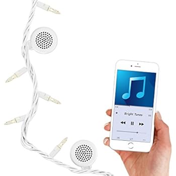 Amazon.com: Bright Tunes Decorative String Lights with Bluetooth Speakers, Traditional Tip White 