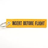 Rotary13B1 Insert Before Flight - Keychain - Yellow